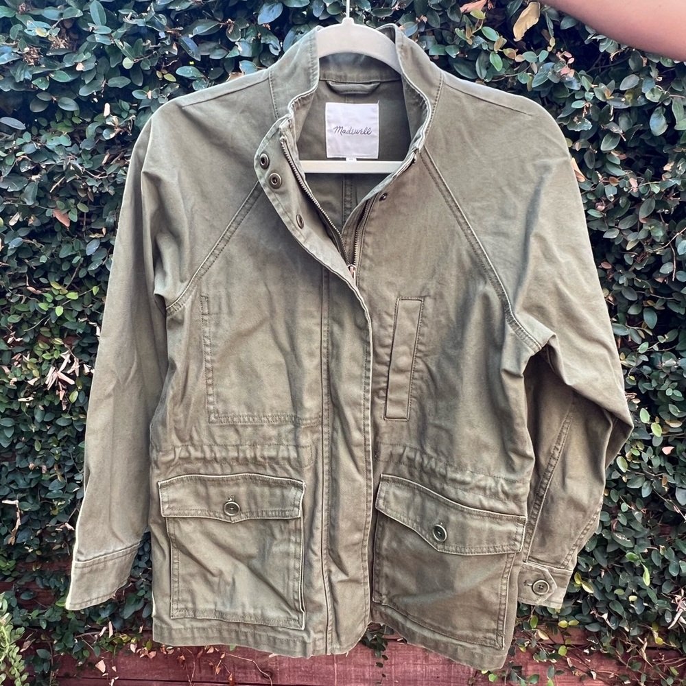 Madewell Northover Jacket Military Style Olive Green in XS (LIKE NEW!)